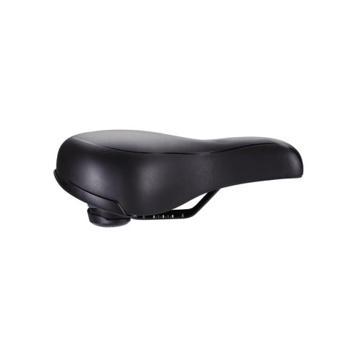 BBB Cycling kerékpáros nyereg BSD-94 Meander Upright, unisex, kiegyenesedett kerékpározási testtartáshoz, 225mm széles, fekete