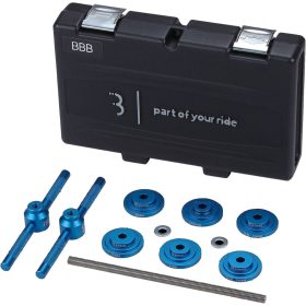   BBB Cycling kerékpáros szerszám - középrész csapágy lehúzó készlet BTL-231 BearingPress Set, kompatibilis minden 22/24/29/30 mm-es tengely szabvánnyal, tartó dobozzal