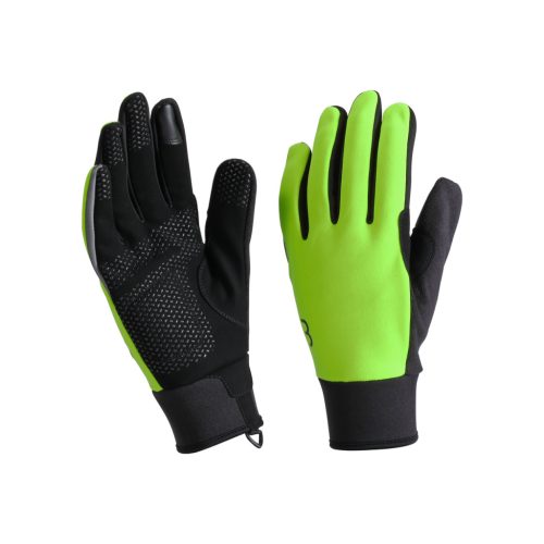 BBB Cycling kerékpáros téli kesztyű BWG-36 ControlZone, szélálló, enyhe téli időjáráshoz, neon sárga L