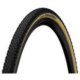   Continental gravel-cyclocross kerékpáros külső gumi 35-622 Terra Speed ProTection 28x1,35, hookless felni kompatibilis, tubeless ready, fekete/krém hajtogathatós Skin