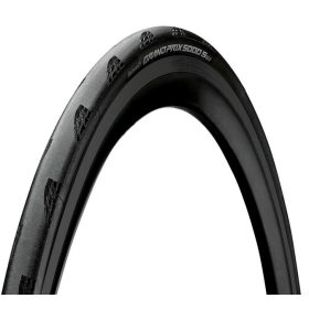   Continental országúti kerékpáros külső gumi 25-622 Grand Prix 5000S TR 700x25C, hookless felni kompatibilis, tubeless ready, fekete/fekete, hajtogathatós Skin