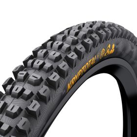   Continental MTB kerékpáros külső gumi 60-584 Kryptotal-F Downhill SuperSoft 27,5x2,4, hookless felni kompatibilis, tubeless ready, fekete/fekete hajtogathatós, előre