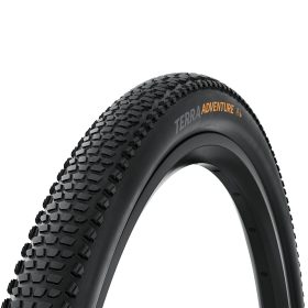   Continental gravel-cyclocross kerékpáros külső gumi 45-622 Terra Adventure Trail Grip 28x1.75, hookless felni kompatibilis, tubeless ready, fekete/fekete hajtogathatós skin