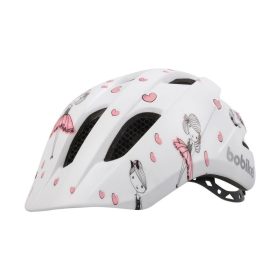   Bobike kerékpáros gyerek sisak PLUS, In-Mold, balerinás fehér/mintás, XS (48-53 cm)