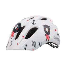   Bobike kerékpáros gyerek sisak PLUS, In-Mold, macis fehér/mintás, XS (48-53 cm)