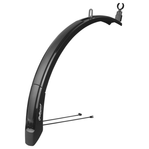 Polisport első-hátsó sárvédő szett EXPANDER cross 26/27.5/29", 65 mm széles, rövid első pálcás verzió (első villához rögzíthető), fekete