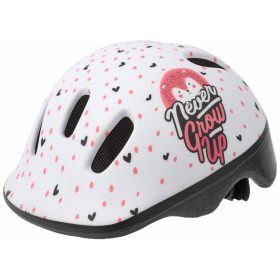   Polisport kerékpáros gyerek sisak Hoggy fehér/pink/mintás, XXS (44-48 cm)