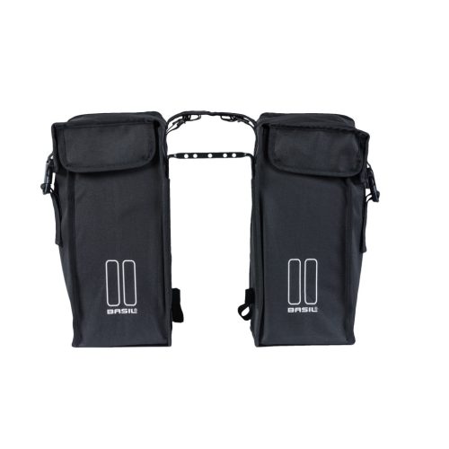 Basil dupla táska Mara XXL Double Bag, pántos, fekete