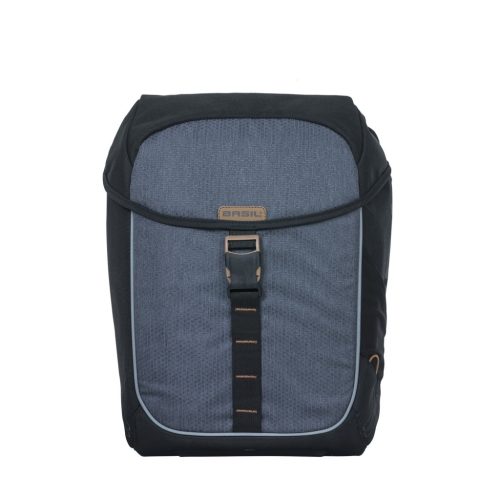 Basil dupla táska Miles Double Bag, Universal Bridge System, fekete szürke