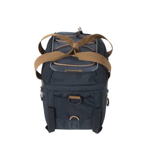 Basil csomagtartó táska Miles Trunkbag, Universal Bridge System, fekete szürke