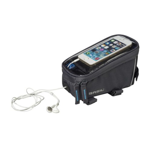 Basil váztáska Sport Design Frame Bag, tépőzáras, szürke