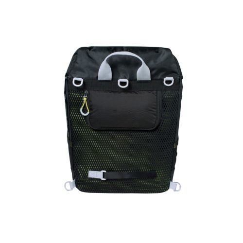 Basil egyoldalas táska és hátizsák Miles Daypack, Hook ON, fekete lime
