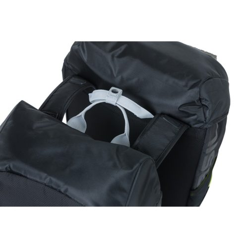 Basil dupla táska Miles Double Bag, Universal Bridge System, fekete lime