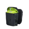 Basil dupla táska Miles Double Bag, Universal Bridge System, fekete lime