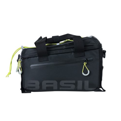 Basil csomagtartó táska Miles Trunkbag, Universal Bridge System, fekete lime