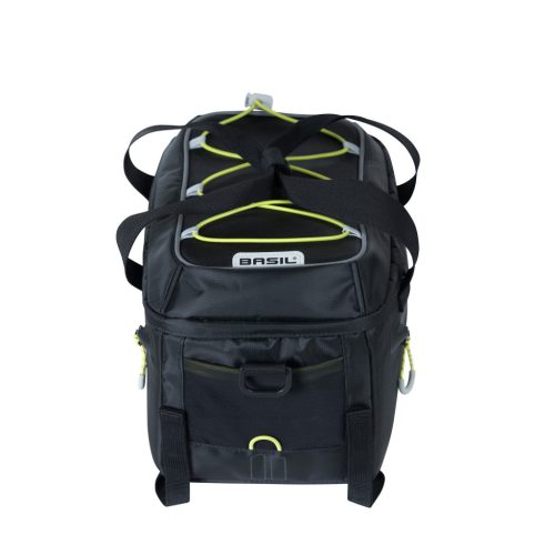 Basil csomagtartó táska Miles Trunkbag, Universal Bridge System, fekete lime