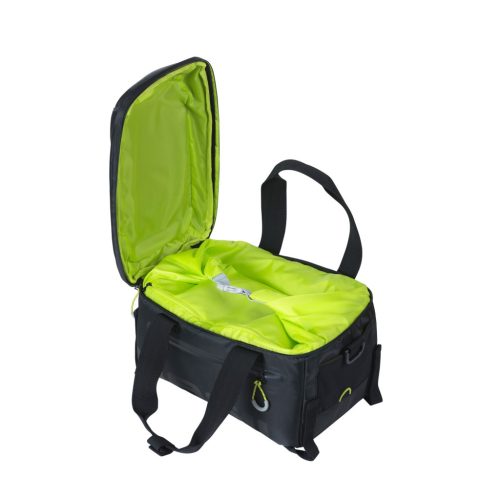 Basil csomagtartó táska Miles Trunkbag, Universal Bridge System, fekete lime