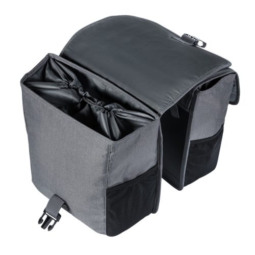 Basil dupla táska Go Double Bag, Universal Bridge System, szürke