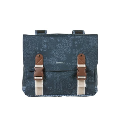 Basil dupla táska Boheme Double Bag, Universal Bridge System, indigó kék