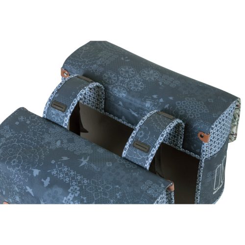 Basil dupla táska Boheme Double Bag, Universal Bridge System, indigó kék