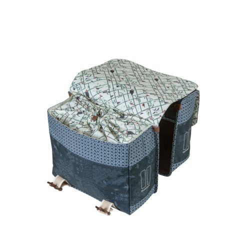 Basil dupla táska Boheme Double Bag, Universal Bridge System, indigó kék