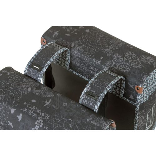 Basil dupla táska Boheme Double Bag, Universal Bridge System, charcoal fekete