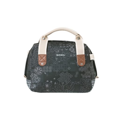 Basil kormánytáska Boheme City Bag, KF kompatibilis, kormányadapter nélkül (TBA 70177), charcoal fekete