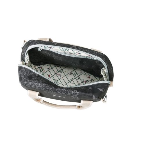 Basil kormánytáska Boheme City Bag, KF kompatibilis, kormányadapter nélkül (TBA 70177), charcoal fekete