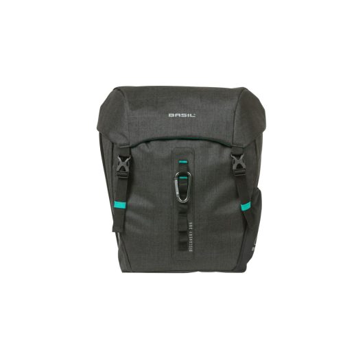 Basil dupla táska Discovery 365D Double Bag M, Universal Bridge System, szürke