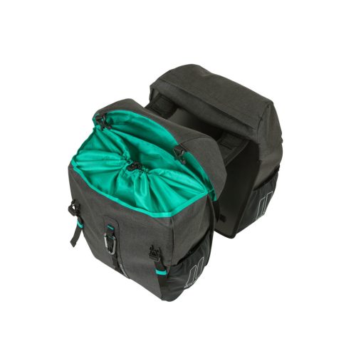 Basil dupla táska Discovery 365D Double Bag M, Universal Bridge System, szürke