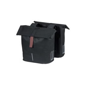   Basil dupla táska City Double Bag, Universal Bridge System, fekete