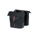 Basil dupla táska City Double Bag, Universal Bridge System, fekete