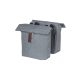 Basil dupla táska City Double Bag, Universal Bridge System, szürke