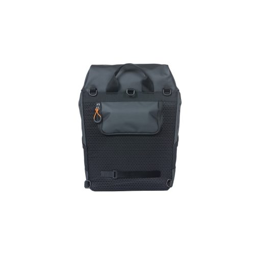 Basil egyoldalas táska és hátizsák Miles Tarpaulin Daypack, Hook ON, fekete narancs