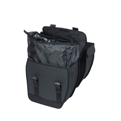Basil dupla táska Tour Waterproof XL, Universal Bridge System, fekete