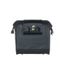 Basil egyoldalas táska Grand Tarpaulin Bicycle Shopper, MIK Hooks, fekete