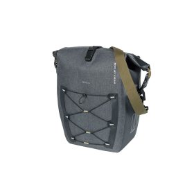   Basil egyoldalas táska Navigator Storm L, MIK Side, 25-31 l, fekete