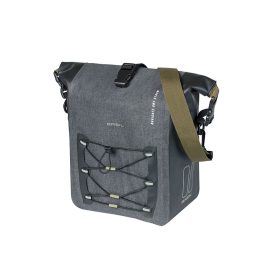   Basil egyoldalas táska Navigator Storm M, MIK Hooks, 12-15 l, fekete