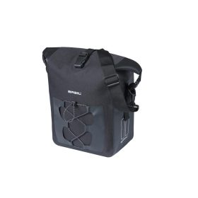   Basil egyoldalas táska Navigator Waterproof L, MIK Hooks, 25-31 l, fekete