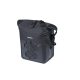 Basil egyoldalas táska Navigator Waterproof L, MIK Hooks, 25-31 l, fekete