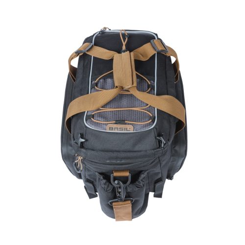 Basil csomagtartó táska Miles Trunkbag XL Pro, Universal Bridge System, fekete szürke