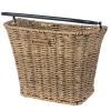 Basil első kosár Bremen Rattan Look KF, KF kompatibilis, kormányadapter nélkül (TBA 70177), világosbarna