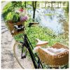 Basil első kosár Bremen Rattan Look KF, KF kompatibilis, kormányadapter nélkül (TBA 70177), világosbarna