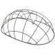 Basil kisállatszállító rács - Pasja 45cm Space Frame, fekete