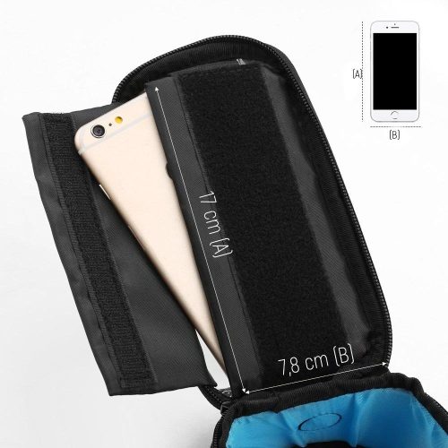 1,5 literes telefontartó, akár 6,5" képernyőméretig