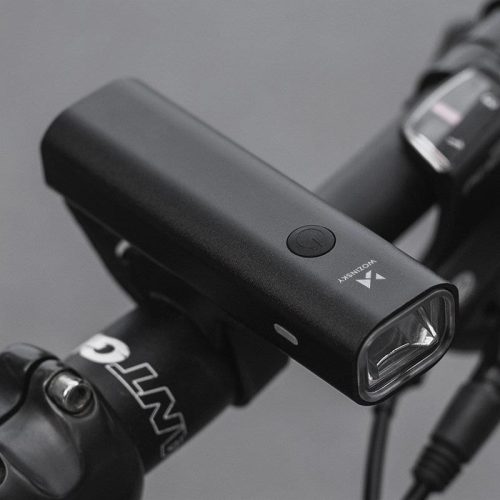 Akkumulátoros első lámpa, nagy fényerejű (akár 200lm) USB-n tölthető, fehér fényű