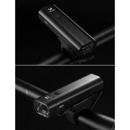 Akkumulátoros első lámpa, nagy fényerejű (akár 200lm) USB-n tölthető, fehér fényű
