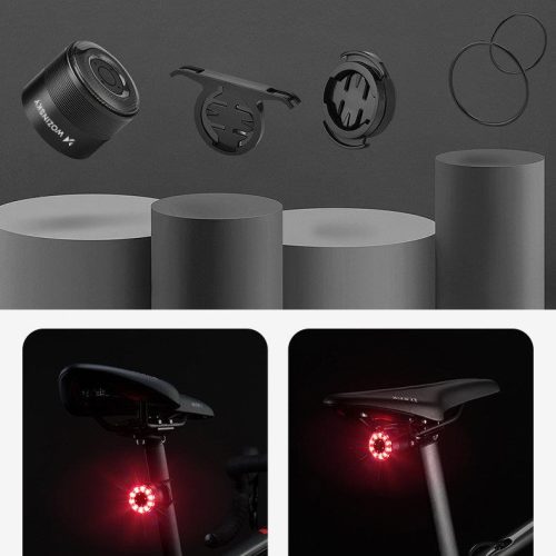 LED hátsó lámpa, USB-n tölthető, 5 üzemmód